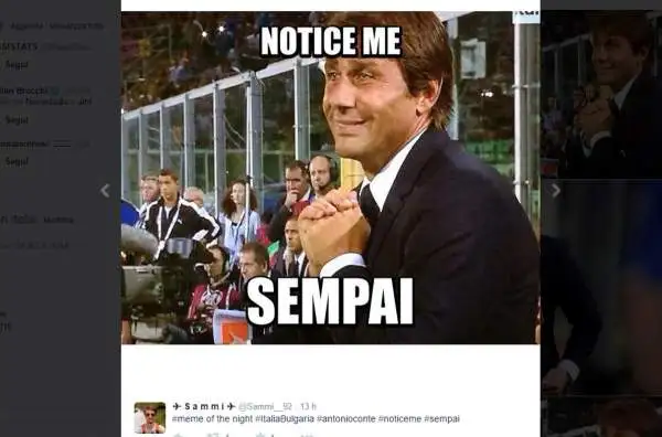 L'immagine del ct della Nazionale con le mani giunte in preghiera prima del rigore di De Rossi ha fatto scatenare il mondo dei social network.