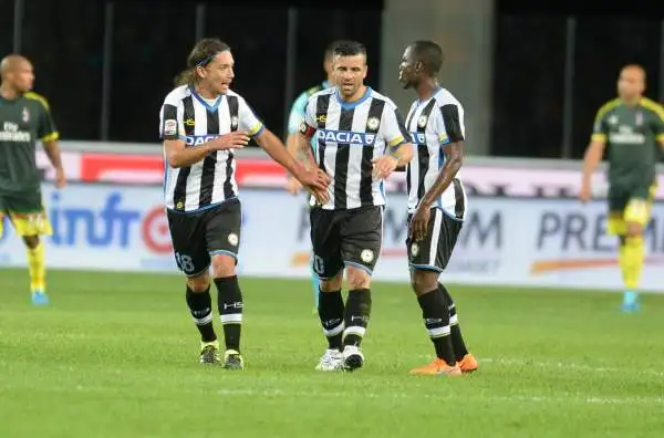 Udinese-Milan 2-3. Badu 6,5. Sempre l'ultimo a mollare, ultimamente sta trovando confidenza con la via del gol. Il ghanese è una delle poche note positive dei friulani.