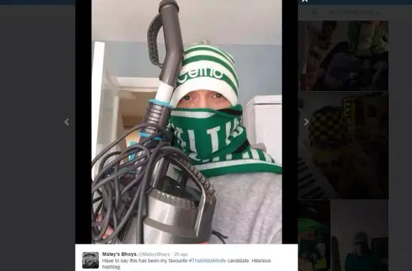 Nell’attesa che la polizia turca faccia il suo dovere coi due tifosi (?) del Fenerbahce che hanno minacciato quelli del Celtic brandendo un coltello, ecco l’ironica risposta dei biancoverdi.