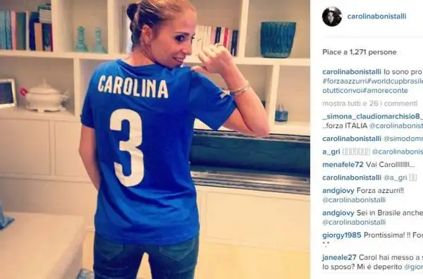 Carolina Bonistalli, moglie di Chiellini.
