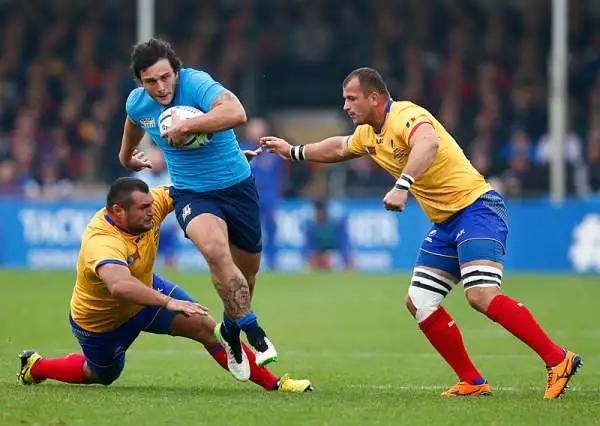 Nel giorno dell'addio all'azzurro di Mauro Bergamasco, l'Italrugby chiude i Mondiali inglesi con una vittoria e grazie al terzo posto nel girone si qualifica ai prossimi Mondiali del 2019 in Giappone.