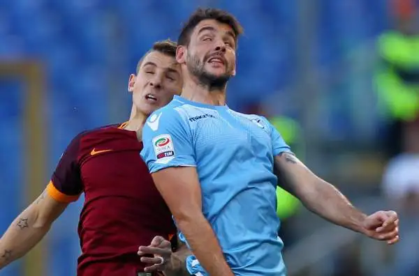 Roma-Lazio 2-0. Djordjevic 5. Combina pochissimo, sempre controllato dalla difesa giallorossa.
