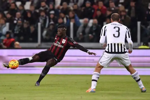 Juventus-Milan 1-0. Niang 6,5. Il migliore dei rossoneri, anche se si fa notare soprattutto per l'abnegazione in fase di non possesso e meno in attacco.
