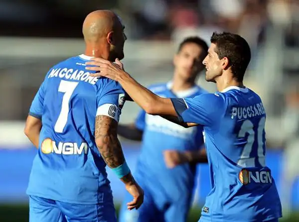 Vittoria in rimonta per la Juventus, sorpresa da Maccarone ma capace di ribaltare l'1-0 dell'Empoli con Manduzkic e Evra. Nel finale il tris di Dybala.