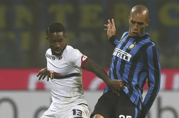 Inter-Genoa 1-0. Miranda 7. E' invalicabile, vince duelli di fisico e duelli in velocità. Esce anche palla al piede e in anticipo sono tutte sue.