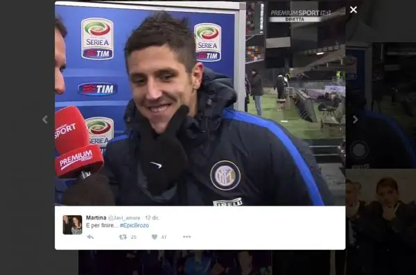 Il centrocampista croato dell'Inter Marcelo Brozovic ha lanciato una nuova moda con l'ormai famoso gesto che sta spopolando sui social tra i nerazzurri.