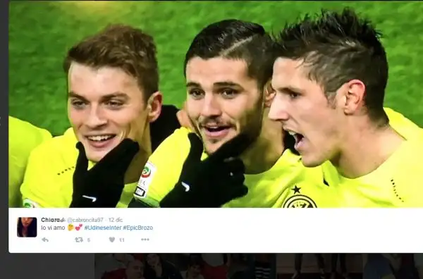 Il centrocampista croato dell'Inter Marcelo Brozovic ha lanciato una nuova moda con l'ormai famoso gesto che sta spopolando sui social tra i nerazzurri.