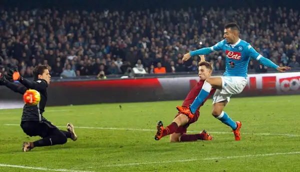 Il Napoli sbatte sulla Roma: 0-0. I giallorossi escono indenni dal San Paolo e protestano per un gol annullato a De Rossi.