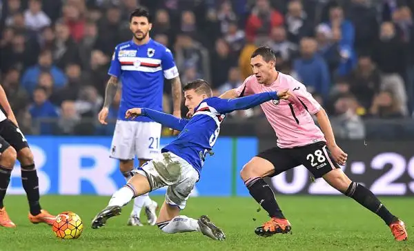 La Sampdoria torna alla vittoria con i gol di Soriano e Ivan, è la prima della gestione Montella. Sospiro di sollievo per i liguri, che superano un Palermo mai realmente all'altezza.