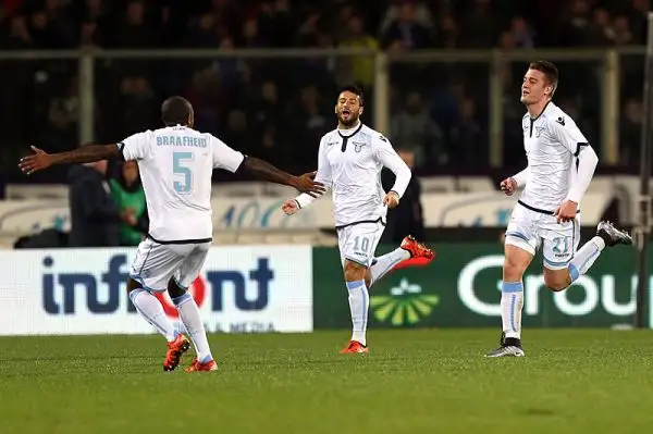 La Lazio passa al Franchi e aggancia l'ottavo posto con i gol di Keita Balde, Milinkovic Savic e Felipe Anderson. Stop per la Viola, che adesso è nel mirino di Napoli e Juve.
