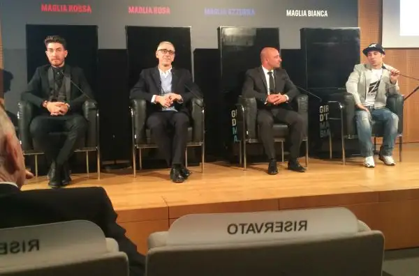 Giacomo Nizzolo, Pier Bergonzi, Paolo Bettini e Marco Melandri.