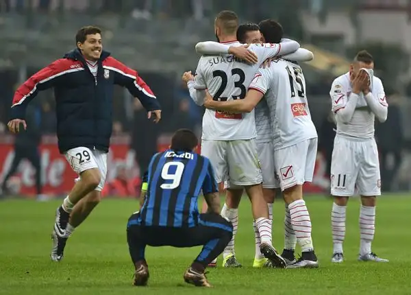 Continua il momento negativo dell'Inter in campionato, a San Siro dopo il vantaggio di Palacio un gol di Lasagna al 92' regala il pareggio al Carpi.
