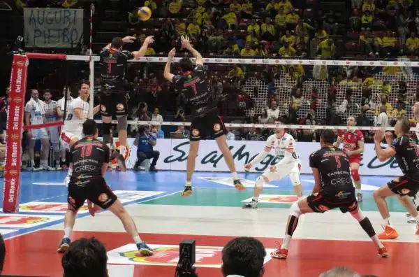 Lube piegata al tie-break da Giannelli e compagni nella seconda semifinale della Coppa Italia Superlega 2016.