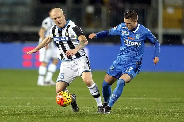 Empoli ed Udinese impattano al Castellani, Zapata porta in vantaggio i friulani, Saponara sbaglia un calcio di rigore ma Pucciarelli pareggia allo scadere.