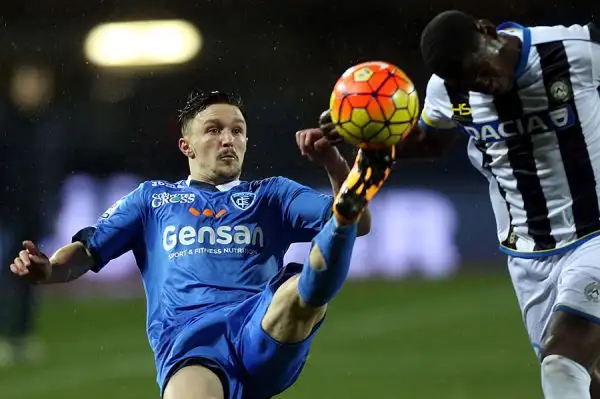 Empoli ed Udinese impattano al Castellani, Zapata porta in vantaggio i friulani, Saponara sbaglia un calcio di rigore ma Pucciarelli pareggia allo scadere.