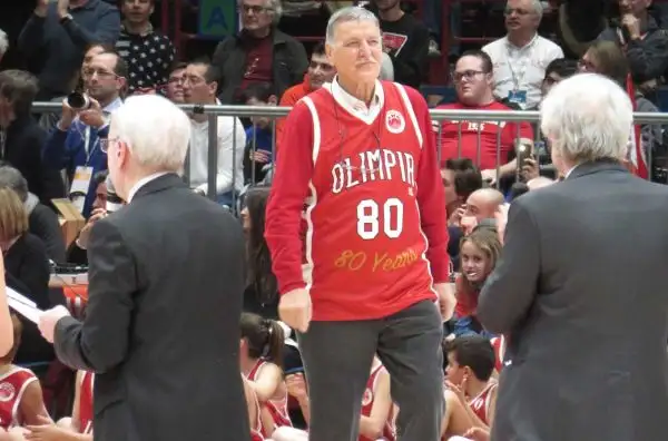 Le foto delle celebrazioni per gli 80 anni dell'Olimpia, con Meneghin, Fucka, Gallinari, Premier, Riva e tanti altri.