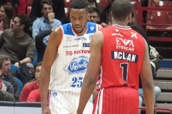 L'Olimpia, trascinata da Gentile e Batista, si aggiudica il derby contro i brianzoli, privi di Fesenko.