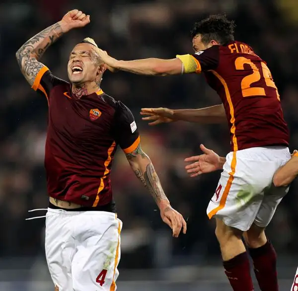 Perisic illude gli ospiti, raggiunti nel finale da Nainggolan che conserva il +5 dei giallorossi nella corsa al terzo posto che vale la Champions League.
