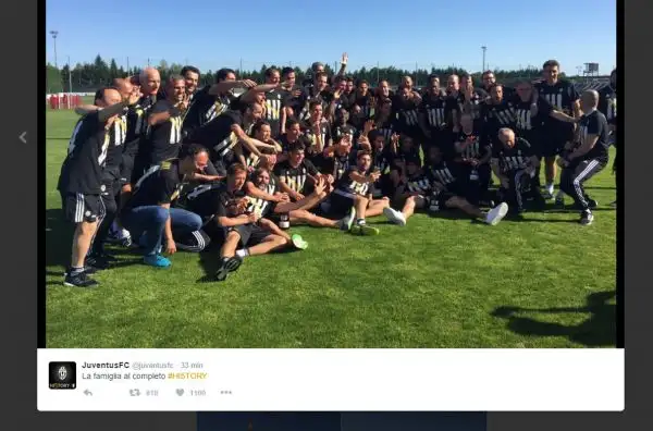 Tutte le immagini dei bianconeri a Vinovo dopo il trionfo.