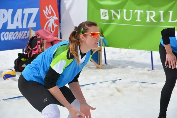 Le ragazze del team Nutrilite Greta Cicolari e Giulia Toti a Plan de Corones si sono laureate campionesse d'Europa del CEV Snow Volleyball European Tour.