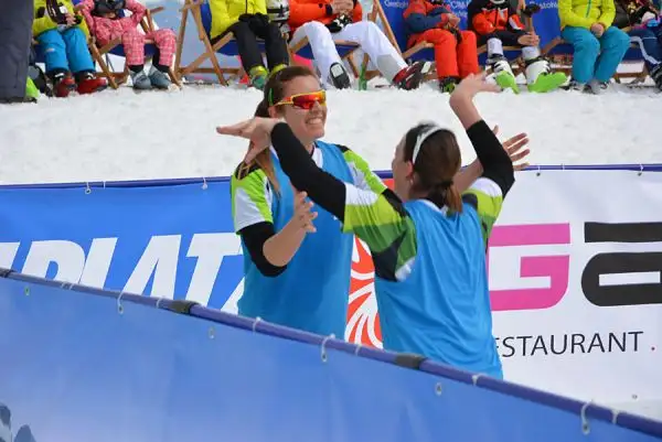 Le ragazze del team Nutrilite Greta Cicolari e Giulia Toti a Plan de Corones si sono laureate campionesse d'Europa del CEV Snow Volleyball European Tour.