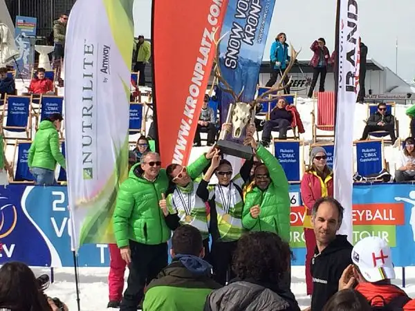 Le ragazze del team Nutrilite Greta Cicolari e Giulia Toti a Plan de Corones si sono laureate campionesse d'Europa del CEV Snow Volleyball European Tour.