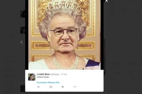 Il web si è scatenato dopo l'incredibile trionfo del Leicester, allenato dal tecnico romano.