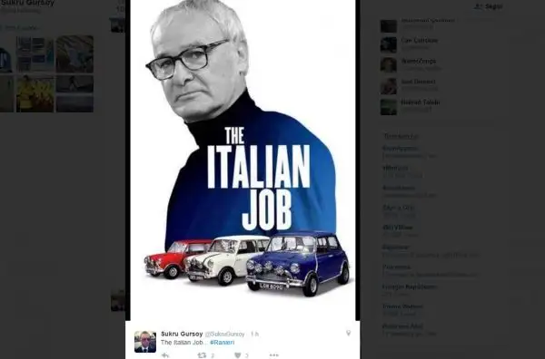 Il web si è scatenato dopo l'incredibile trionfo del Leicester, allenato dal tecnico romano.