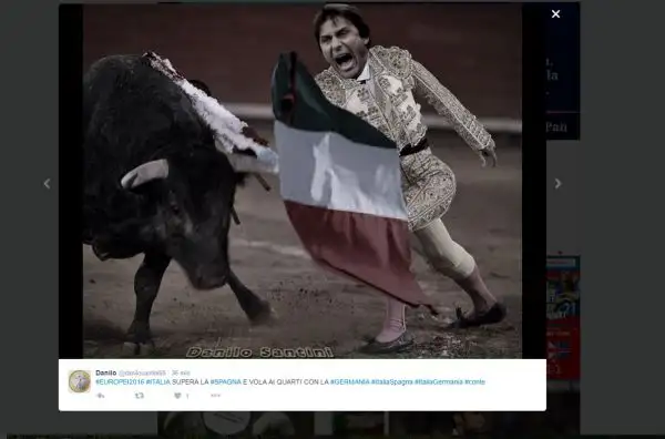 Tifosi scatenati su Twitter dopo la vittoria sugli iberici.