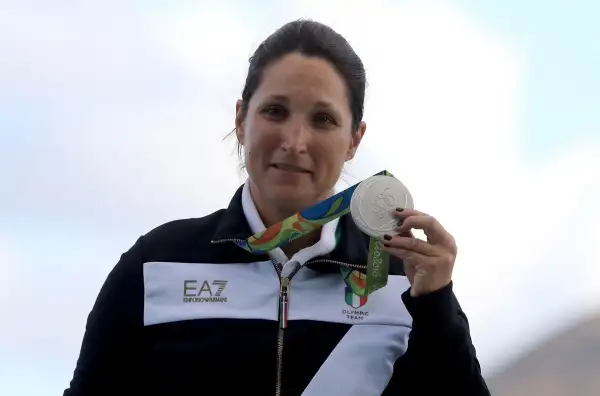 Chiara Cainero, argento nello skeet.