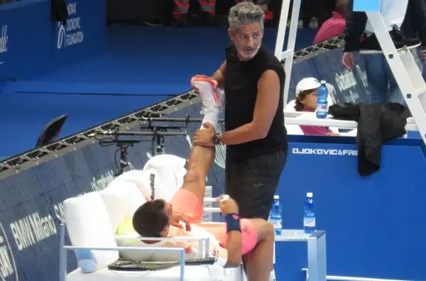 Grande spettacolo al Forum di Assago per l'evento benefico promosso dalla fondazione del numero 1 del mondo a cui hanno preso parte anche Serena Williams, Flavia Pennetta, Fabio Fognini e... Fiorello.