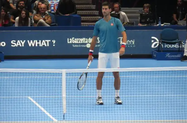 Grande spettacolo al Forum di Assago per l'evento benefico promosso dalla fondazione del numero 1 del mondo a cui hanno preso parte anche Serena Williams, Flavia Pennetta, Fabio Fognini e... Fiorello.