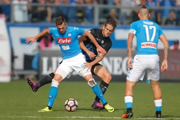Gli azzurri, reduci dall'ottima prestazione in Champions contro il Benfica, vengono affondati per 1-0 dall'Atalanta. Per la Dea, trascinata da un grande Papu Gomez, in gol il giovane Petagna.