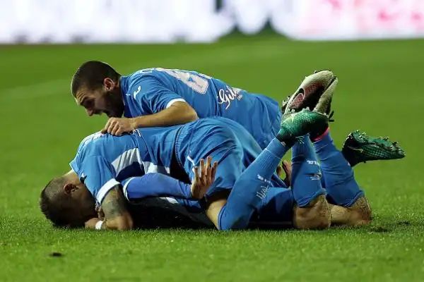 Il Milan travolge l'Empoli nello spettacolare anticipo di serie A giocato al Castellani. I rossoneri trionfano grazie alla prima doppietta di Lapadula in A, a un autogol e al gol di Suso.