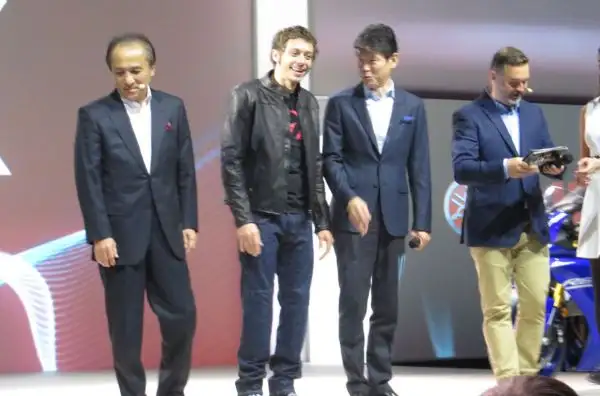 C'era anche il Dottore a Milano all'evento "To the Max" in cui è stata presentata la linea di moto Yamaha.