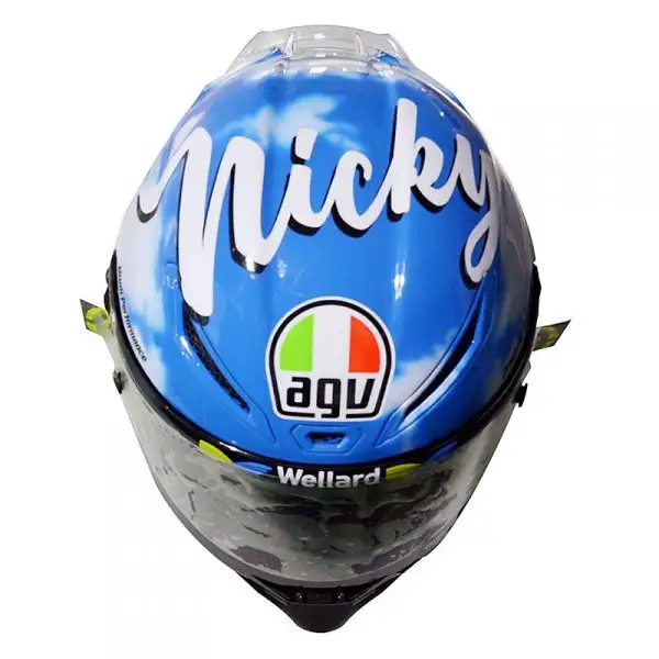 I caschi speciali scelti da Valentino Rossi e Andrea Iannone per il Gp d'Italia.