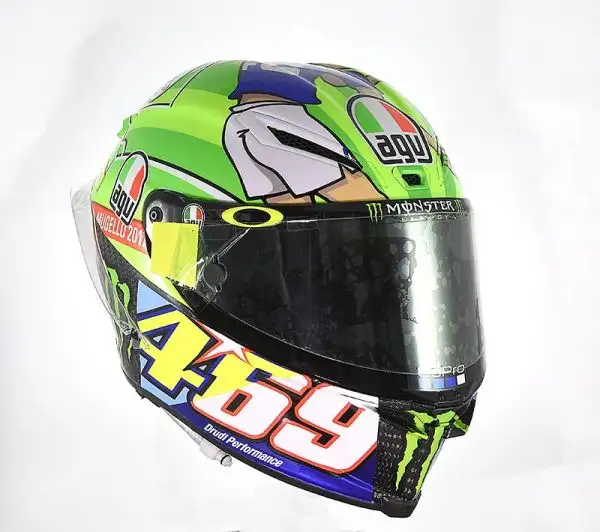 I caschi speciali scelti da Valentino Rossi e Andrea Iannone per il Gp d'Italia.