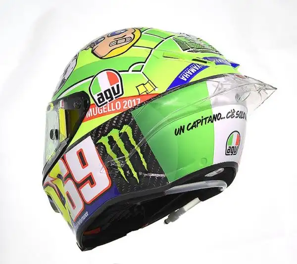 I caschi speciali scelti da Valentino Rossi e Andrea Iannone per il Gp d'Italia.