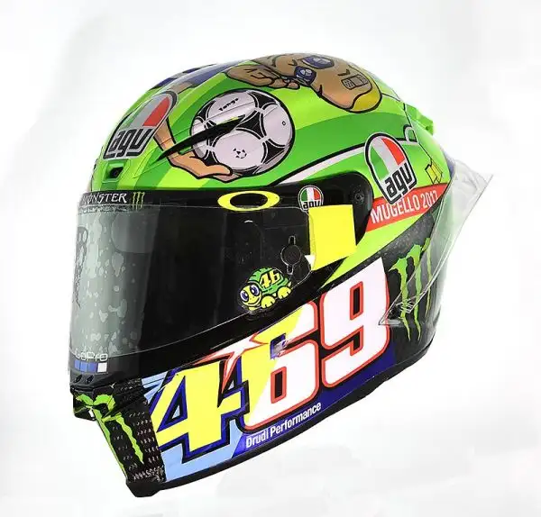 I caschi speciali scelti da Valentino Rossi e Andrea Iannone per il Gp d'Italia.