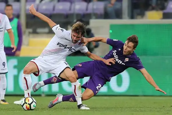 Una prodezza di Chiesa e un colpo di testa di Pezzella stendono il Bologna che aveva trovato il gol del momentaneo pareggio con il ritrovato Palacio.
