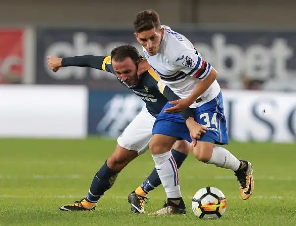 Partita senza gol a Verona ma non senza emozioni con Caracciolo che nel finale sulla linea salva i gialloblu dopo un palo clamoroso con Nicolas battuto.