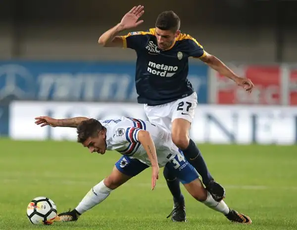 Partita senza gol a Verona ma non senza emozioni con Caracciolo che nel finale sulla linea salva i gialloblu dopo un palo clamoroso con Nicolas battuto.