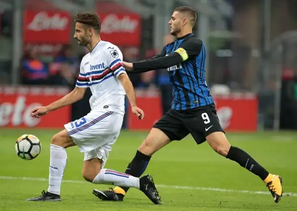 Spettacolare anticipo a San Siro. L'Inter va avanti di tre gol con una rete di Skriniar e una doppietta di Icardi, la Samp nel finale mette paura ai padroni di casa con Kownacki e Quagliarella.