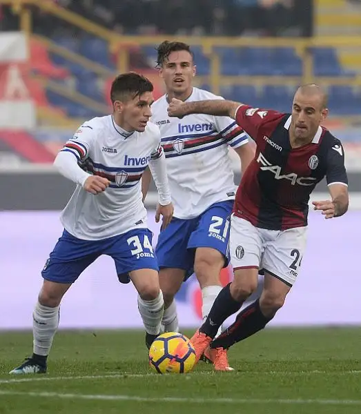Netta vittoria del Bologna contro la Sampdoria nel primo anticipo di serie A.