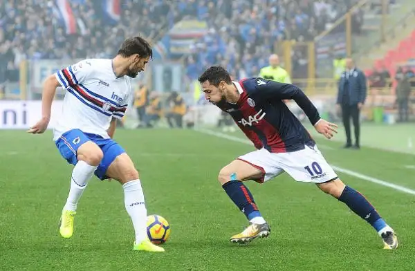 Netta vittoria del Bologna contro la Sampdoria nel primo anticipo di serie A.
