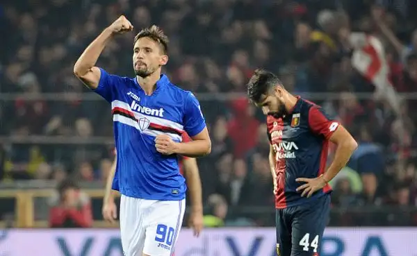 Blucerchiati in festa dopo la stracittadina, decisa dai gol di Ramirez e Quagliarella.