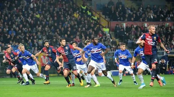 Blucerchiati in festa dopo la stracittadina, decisa dai gol di Ramirez e Quagliarella.
