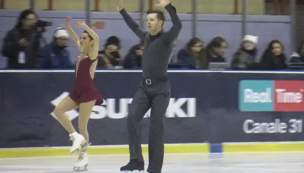 Carolina Kostner, Anna Cappellini e Luca Lanotte hanno dato spettacolo sul ghiaccio dell'Agorà di Milano.