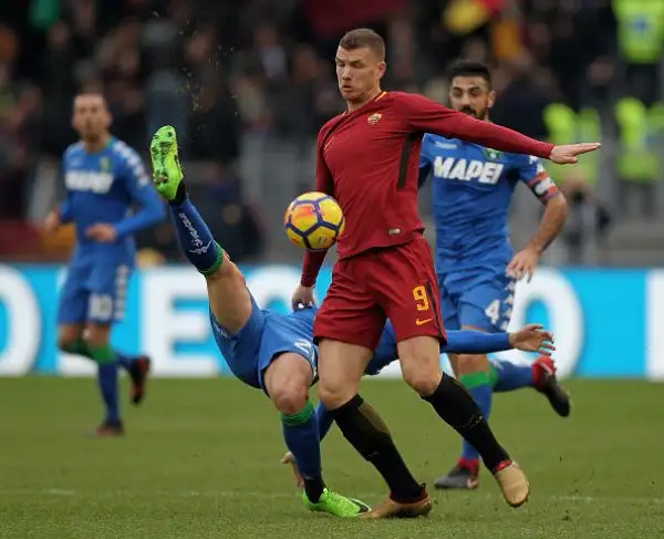 La Roma non riesce a battere il Sassuolo allo stadio Olimpico, Dzeko ancora a secco