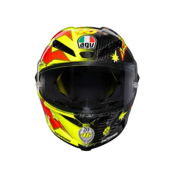 Con la collaborazione di Aldo Drudi, storico disegnatore dei caschi di Rossi, Agv ha sviluppato un'edizione limitata del Pista GP R che riprende fedelmente la livrea del casco indossato nel 1997.